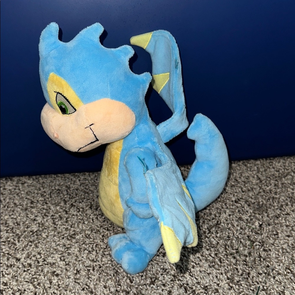 2008 Neopets Blue Scorchio Dragon 12-inch stuffed animal by Jakks Pacific. - Picture 2 of 6